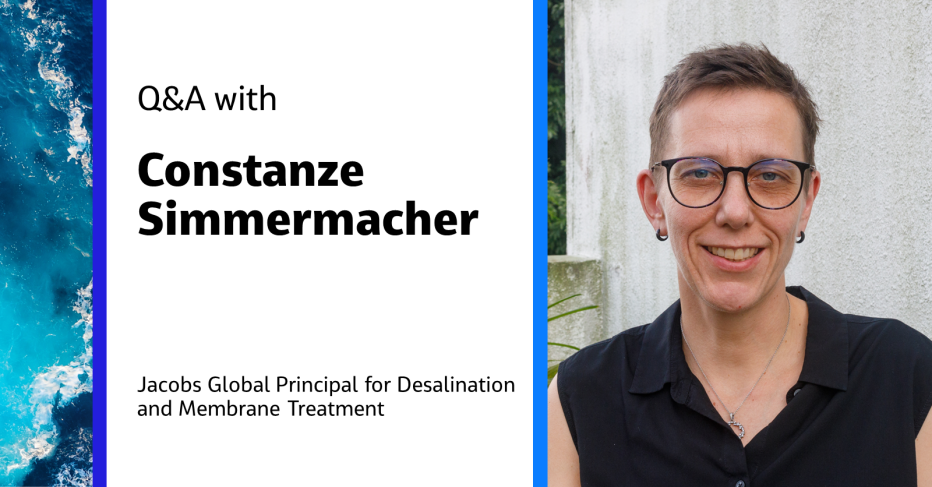 Q&A with Constanze Simmermacher Jacobs Global Principal for Desalination and Membrane Treatment
